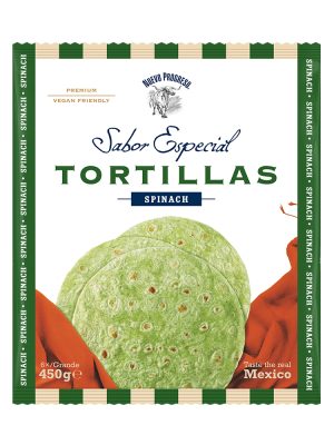 Nuevo Progreso Spinach Tortillas 25cm 450g